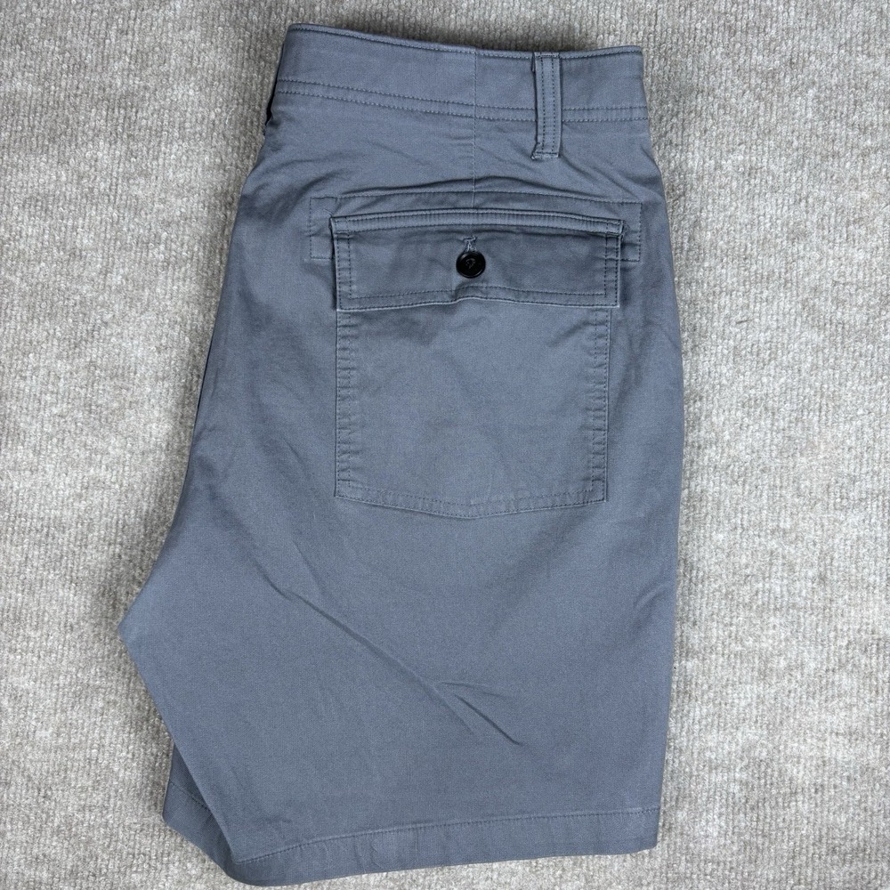 Bonobos Mens Shorts Size 34 Gray 7 Inch Inseam Stretch Casual Chino Flat Front